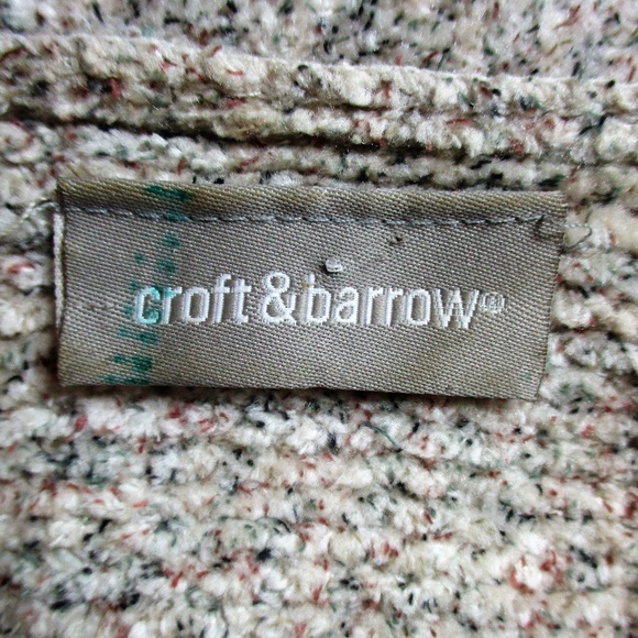 CROFT & BARROW WOMENS M/L 1/4 ZIP SWEATER (A2)E1 - Picture 6 of 8